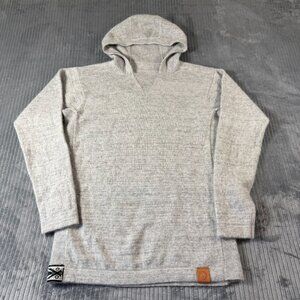Paka The Hoodie Alpaca Gray Handmade Pullover Small Unisex Peru